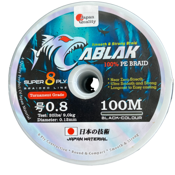 Benang PE X8 CABLAK 100m Multi Colour & Black Colour Super Smoth Conection - Gambar 10