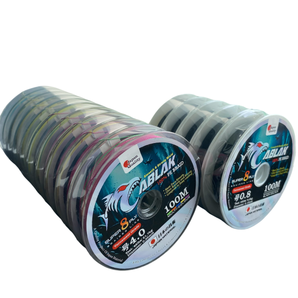 Benang PE X8 CABLAK 100m Multi Colour & Black Colour Super Smoth Conection - Gambar 8
